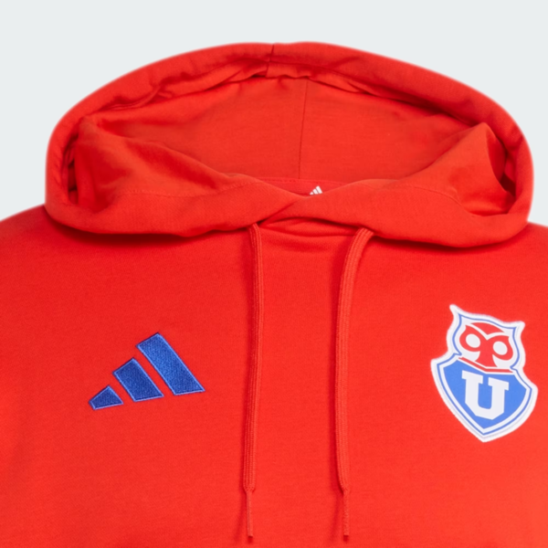 U. DE CHILE POLERON CAPUCHA ROJO 2026 B